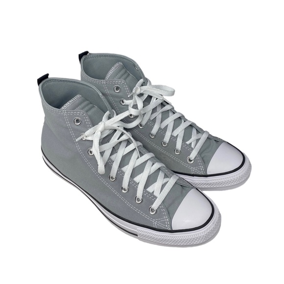 Converse Chuck Taylor Sneakers Casual High Top Gray Canvas Shoes Men’s 172016C - Picture 5 of 8